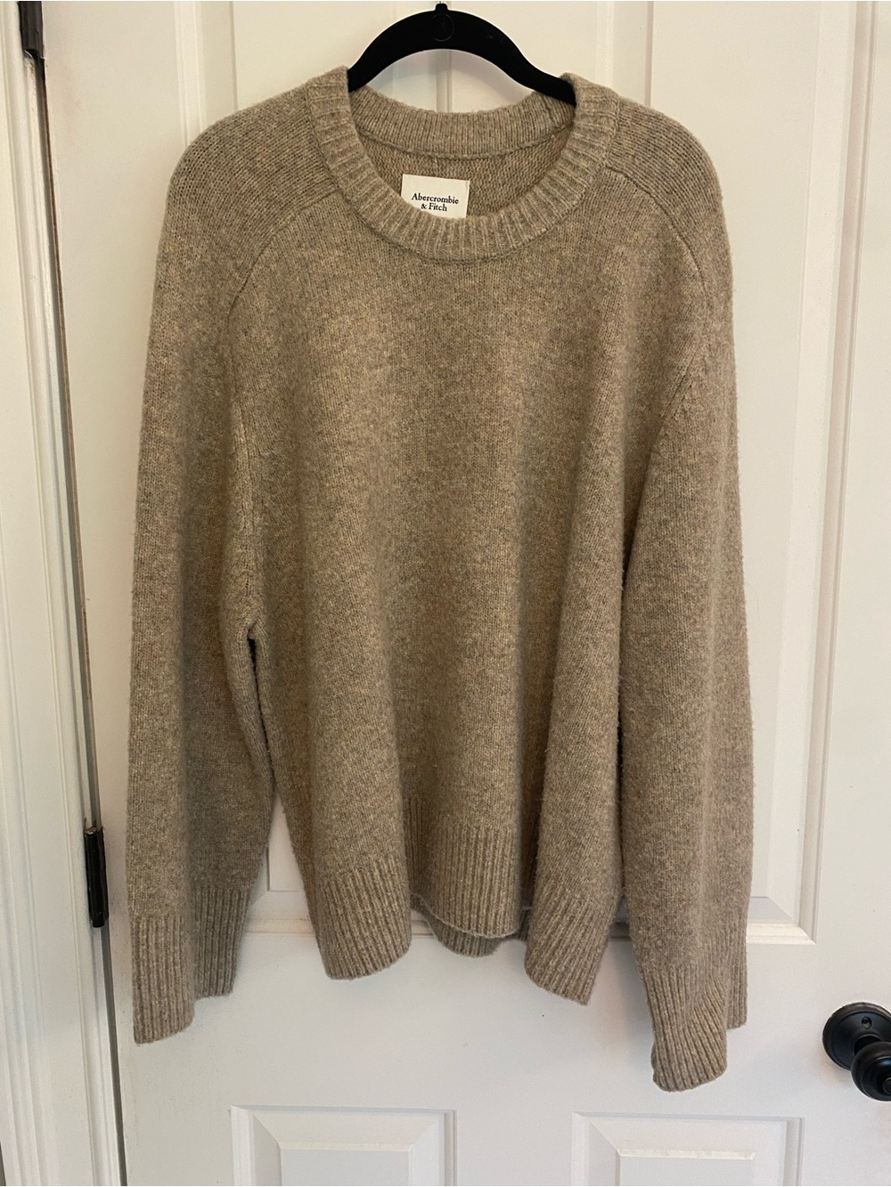Abercrombie & Fitch Neutral Knit Pullover - Beige